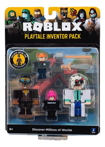 Boneco Roblox Playtale Inventor, 2 figuras, Sunny 2213