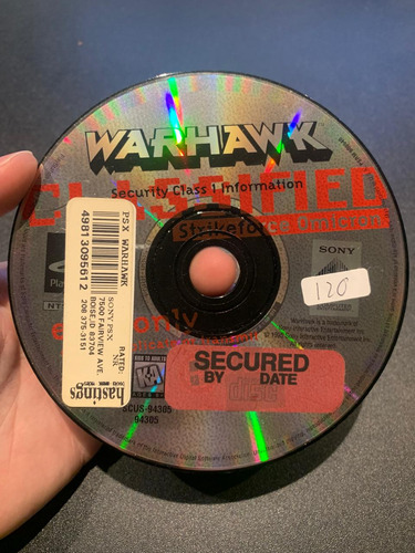 Warhawk Playstation Ps1 Solo Disco (Usado)