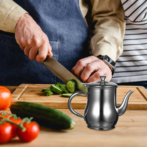 Recipiente De Aceite Para Ollas De Acero Inoxidable Con Red