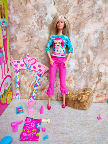 Barbie Baño Mascota Muñeca Caja Colección (Usado)