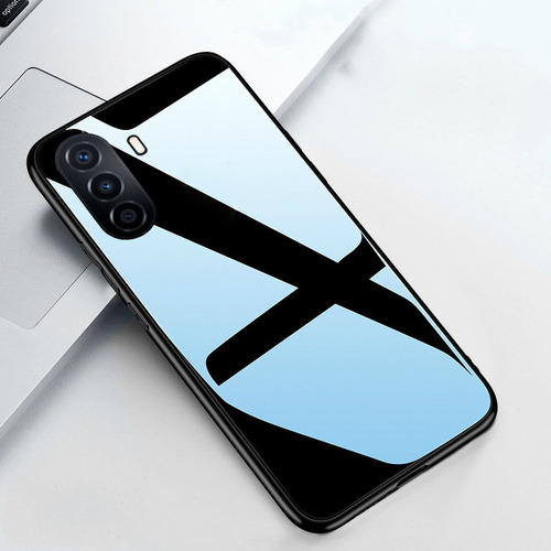 Estojo De Vidro Colorido Para Huawei Nova Y70 Plus