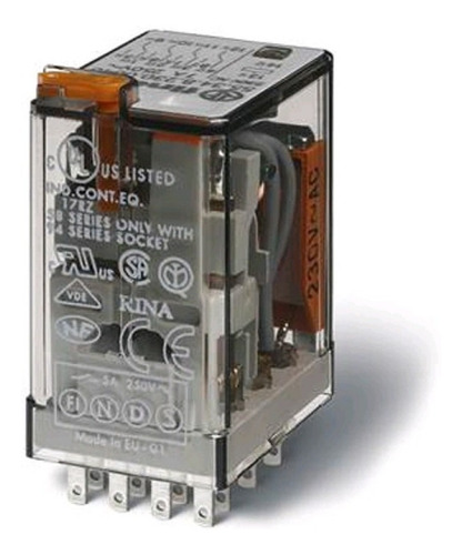 553290240040 Rele Industrial 2 Inv. 10a 24vcc Finder
