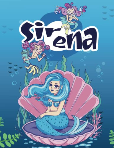Libro Para Colorear De Sirenas Para Niños De 4 A 8 Años: Ilu