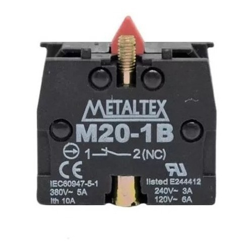 Imagem 2 de 3 de Bloco De Contato 1nf P/botão M20/p20 M20-1b