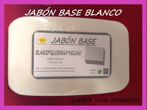 Jabón Base Blanco Vegano En Barra 10 Kilos