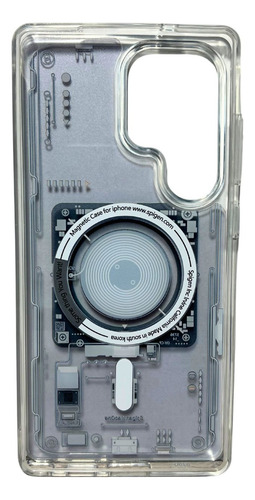 Funda Spigen Ultra Hybrid Para Samsung S25 Ultra Neo One Blanco Samsung S25 Ultra