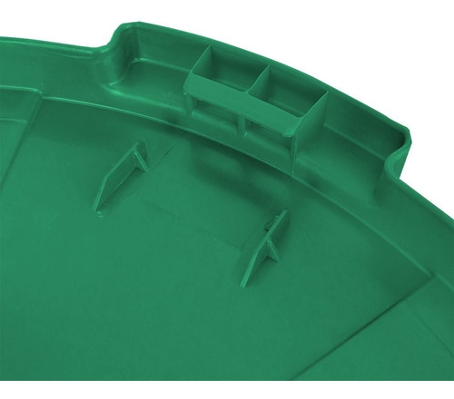 Tapa Ciega Para Contenedor Toff 120l Color Verde