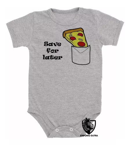 Emporio Dutra - Roupa Bebê Life is pizza pug