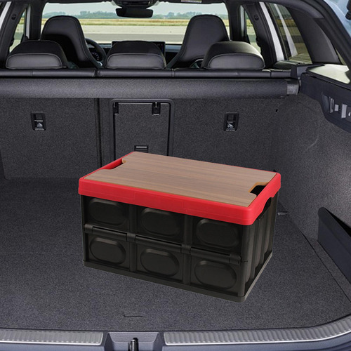 Contenedor De Almacenamiento Plegable Funda De Madera 56l