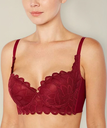 Bra De Enecaje Con Espalda Ancha Y Sin Costura Playtex 52233