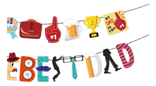 5 X 3-6 Pacotes 2021 Feliz Dia Dos Pais Banner 5 Unidades