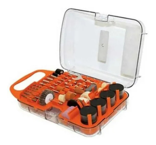 Imagem 4 de 5 de Jogo Para Micro Retífica Black & Decker 175 Pç Bda3037-lac