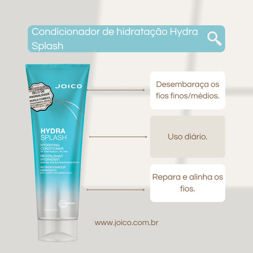 Kit Joico Para Cabelos Com Raízes Oleosas E Pontas Ressecada