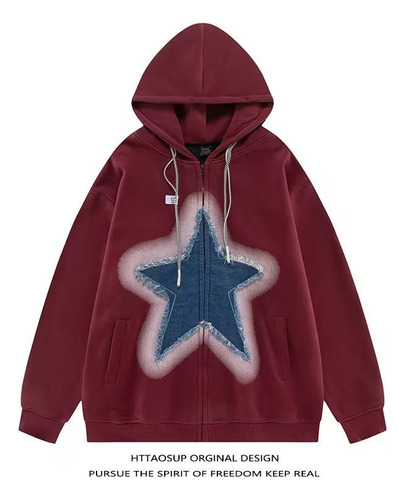 Sudadera Unisex Con Capucha Y Cremallera Con Estampado De Es