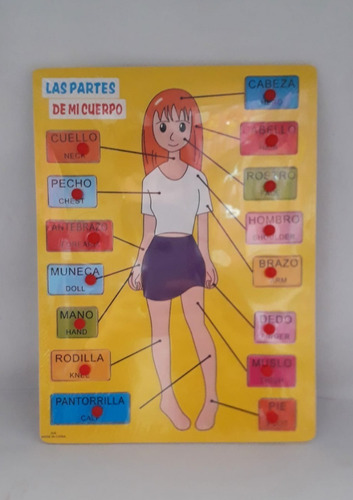 Juego Didactico De Madera Español-ingles