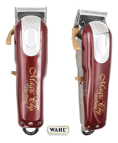 Cortadora de pelo Wahl Professional 5 Star Cordless Magic Clip 8148 plateada y roja 120V