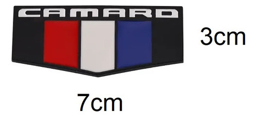 Par De Emblemas Negro Mate Flag Chevrolet Camaro Zl1 Z28