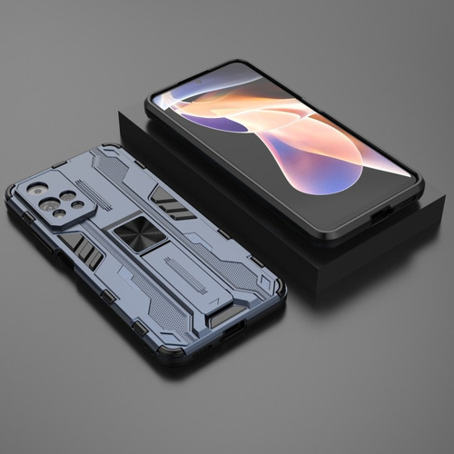 Funda Para Redmi Note 12 Pro 4g Supersonic + Cristal 9d Color Azul
