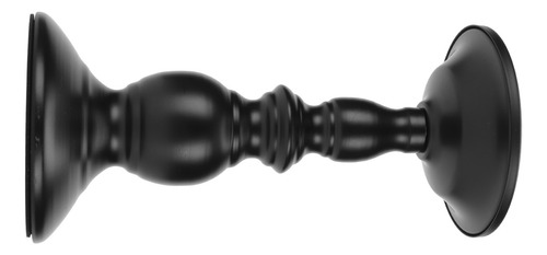 Candelabro Con Forma De Pilar Negro, Soportes De Metal Pulid