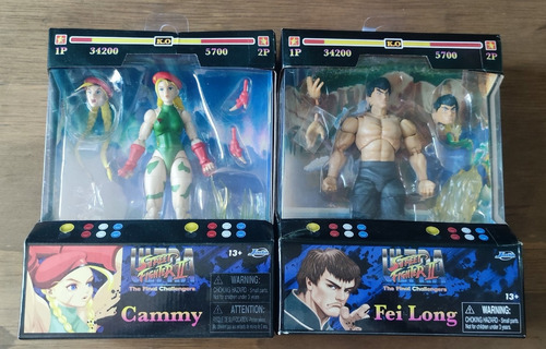 Figuras De Accion Jada Toys Street Fighter Fei Long Y Cammy (Usado)