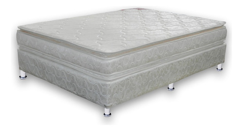 Sommier 2 Plazas Colchón Espuma D26 Doble Pillow 140x190x25 