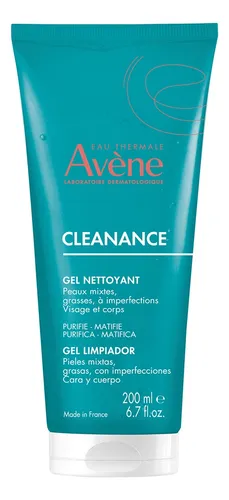 Avène Cleanance Gel Limpiador Purificador Piel Grasa 200ml Momento de aplicación Día Noche