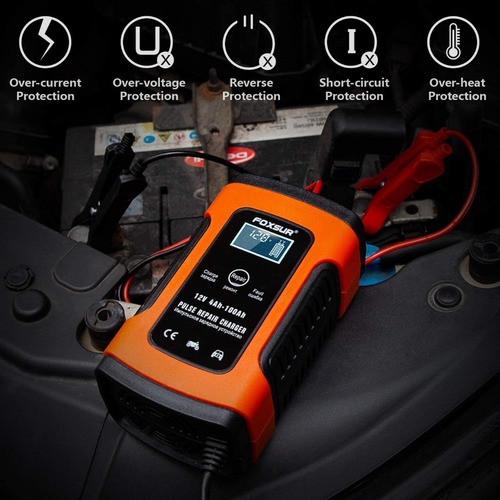Imagen 5 de 8 de Cargador De Bateria 4 Amp Carros Con Pantalla Tienda Física