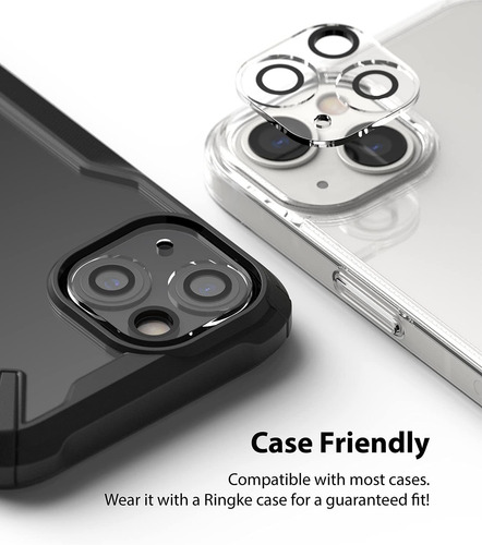 Imagen 5 de 9 de Vidrio Lente Ringke iPhone 13 / iPhone 13 Mini (2 Und)