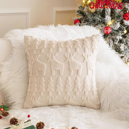 Juego De 2 Fundas De Almohada De Alce De Navidad De 12 ...
