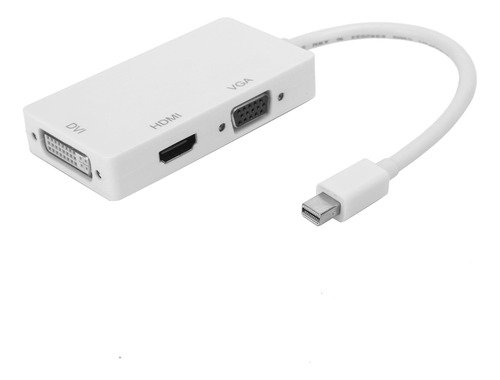 Adaptador 3 En 1: Mini Dp A Puerto De Pantalla Hdmi, Vga Y D