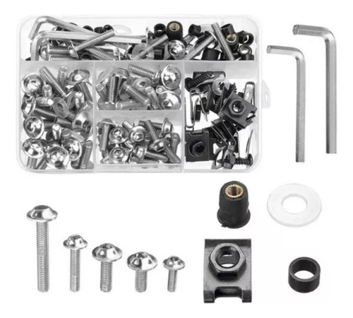 Caja Completa De Tornillos Para Carenado De Motocicletas