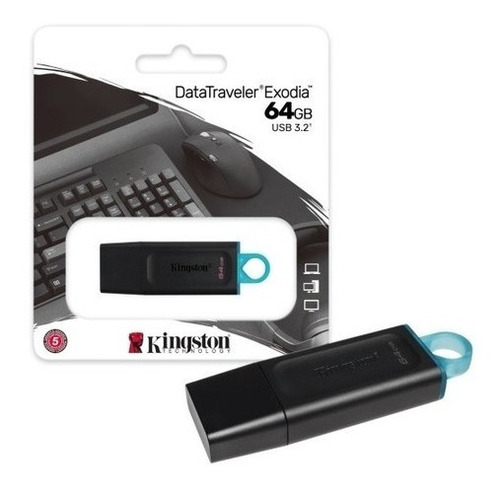 Pendrive Kingston Datatraveler Exodia Dtx 64gb 3.2 Gen 1 