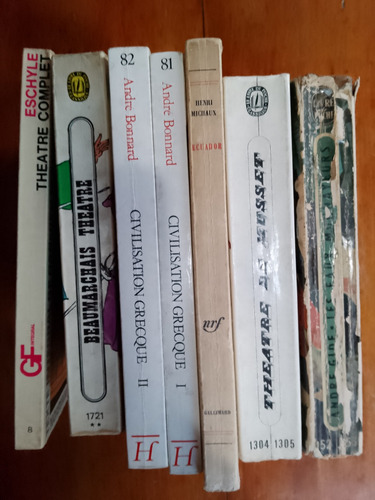 Lote De Libros Clásicos En Francés(musset,gide,michaux, Etc) (Usado)