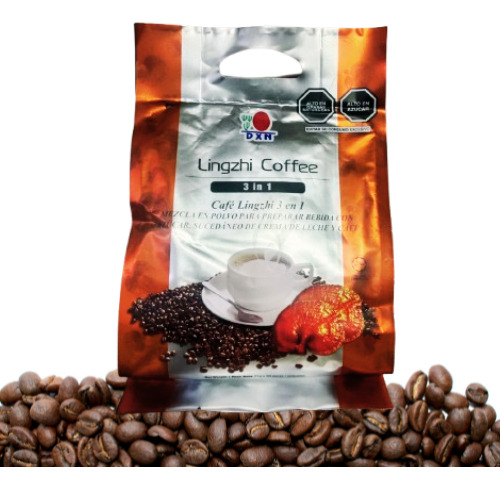 Café 3 En 1 Con Ganoderma Dxn - Bolsa Completa De 20 Sobres