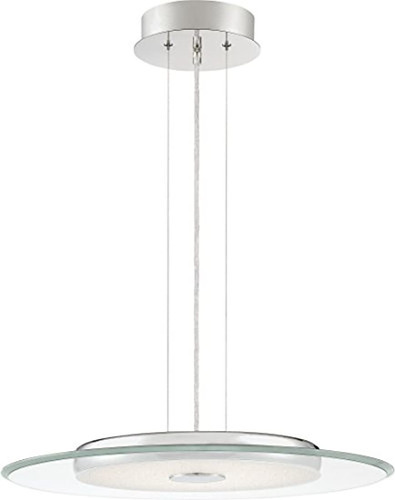 Lámpara Colgante De Cristal, 1 Luz, Led De 21 W