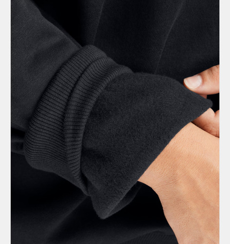 Sudadera Under Armour Rival Fleece Oversized Crew Negra