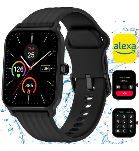 Reloj Inteligente hombre Smart Watch Bluetooth Llamada ,smartwatch Reloj Smartwatch Blackview Bvw13 1,85 Lcd Llamadas Color De La Caja Negro