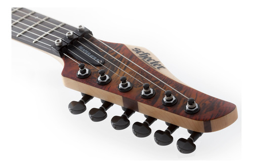 Imagen 5 de 6 de Guitarra eléctrica Schecter Reaper-6 FR S de fresno 2019 satin inferno burst satin con diapasón de ébano