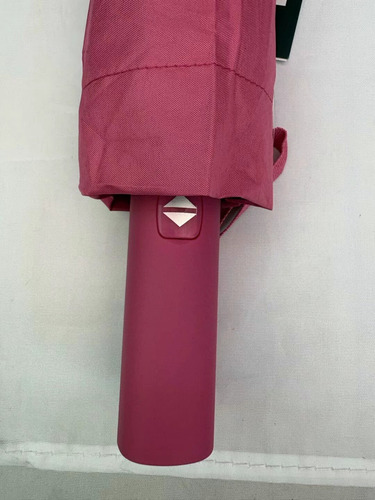 Paraguas Doble Automático Con Protección Solar. Rosa