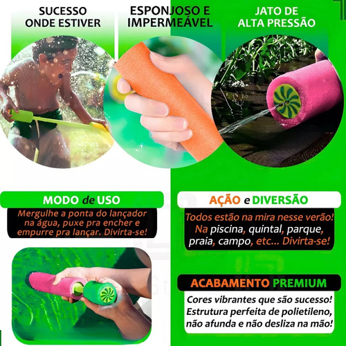 Lanca Agua Flutuante Esguicho Brinquedo Nao Afunda Praia E P