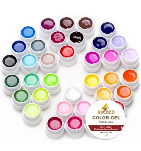 Set 36 Colores Pintura Gel De Colección Pastel 5ml