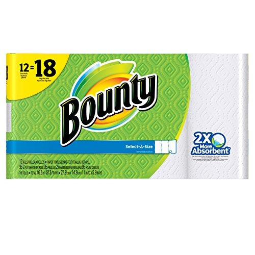 Bounty Select-a-tamaño De Papel Toallas, Blanco, Gigante Rol
