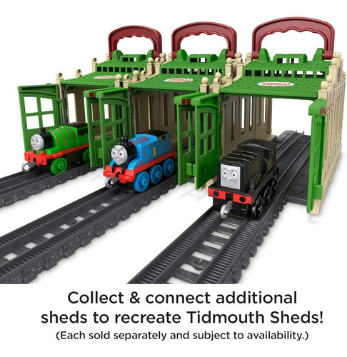 Thomas Friends Connect Go Shed Y Motores De Trenes De Empuje