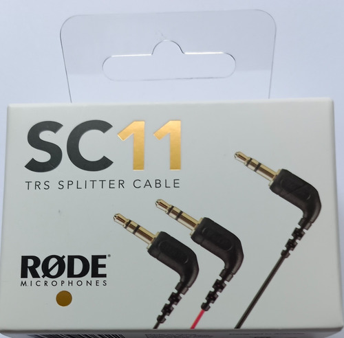 Rode Sc11 Angulo Reto 3.5mm Trs Com Divisor Em Y (27,8 Cm)