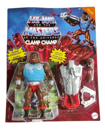 He-man Masters Of The Unvierse Motu Clamp Champ Retro 