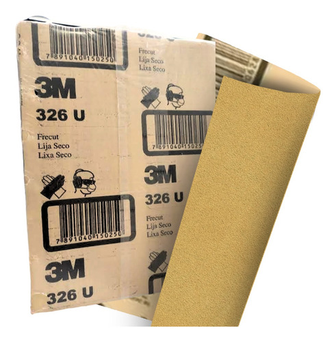 Lixa Seca 326u Ouro Grão 120 Hc000622056 3m Pack C/ 50