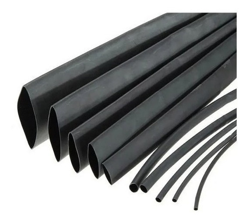 Tubo Spaguetti Termocontraible Negro 1.5mm X200 Metros