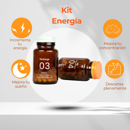 Abitü Suplemento Alimenticio Kit Energía 30 Cápsulas Sabor Sin Sabor