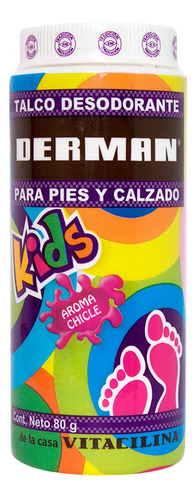 Talco Para Pies Infantil Derman Kids 80g