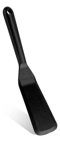 Espátula Giratoria De Silicona Larga Antiadherente Negro